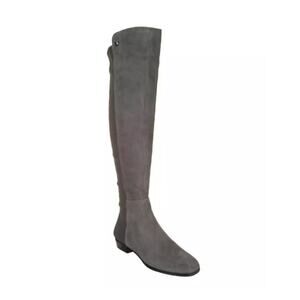 Vince Camuto Karita Over The Knee Kid Suede Tall Pull On Boots 8M Gray Stretch